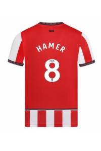 Sheffield United Gustavo Hamer #8 Jalkapallovaatteet Kotipaita 2025-26 Lyhythihainen